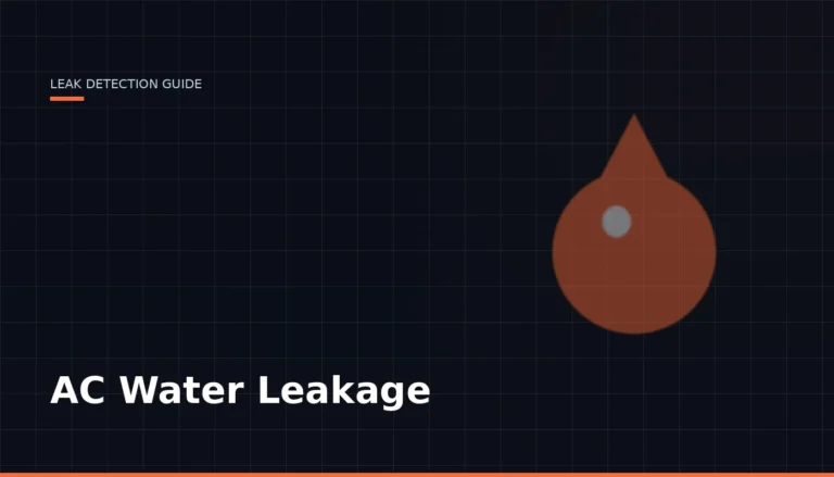 Ac Water Leakage — Leak Finder Dubai