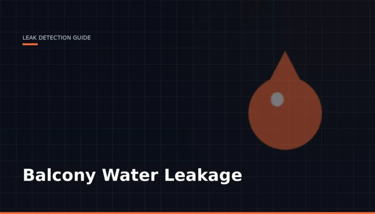 Balcony Water Leakage — Leak Finder Dubai