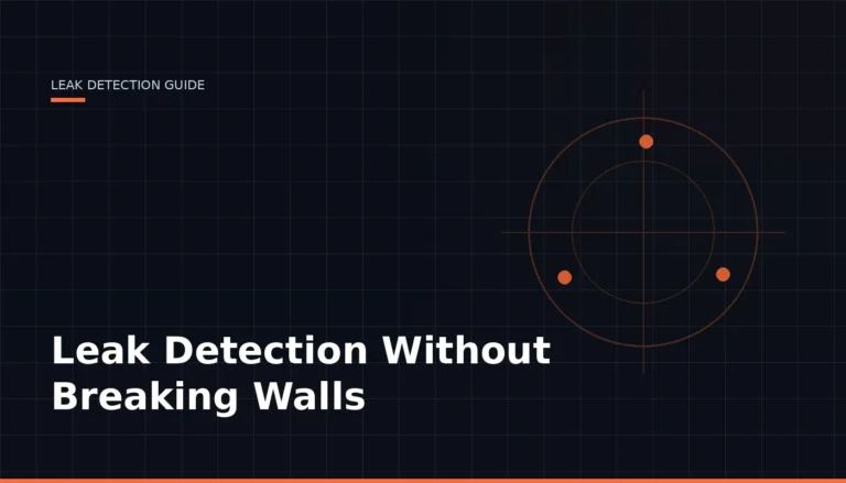 Leak Detection Without Breaking Walls — Leak Finder Dubai