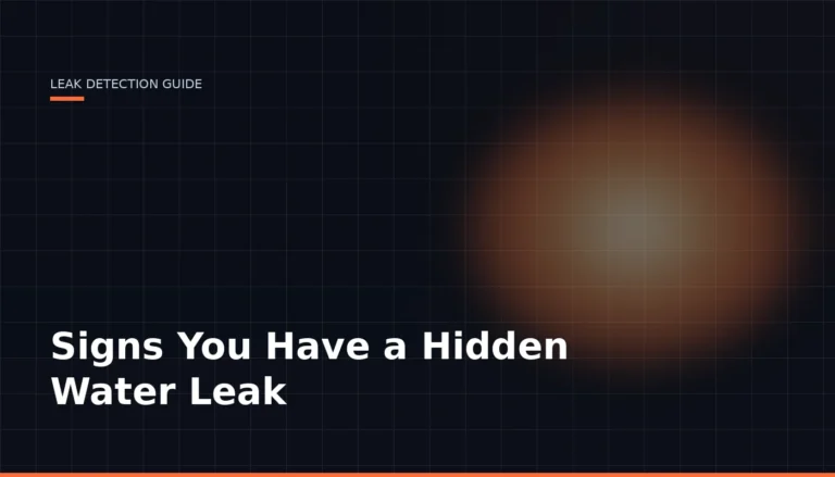 Signs Hidden Water Leak — Leak Finder Dubai