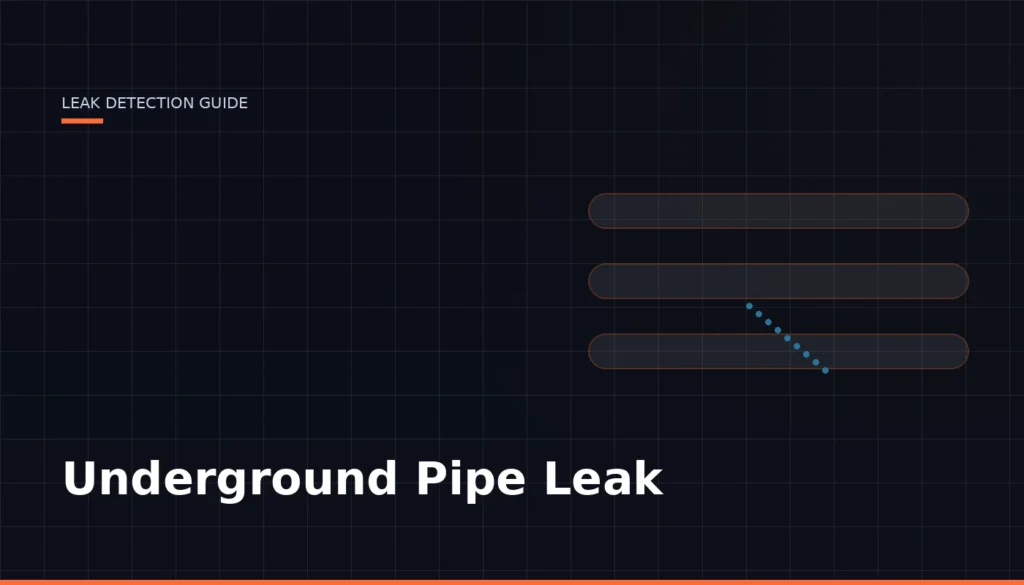 Underground Pipe Leak — Leak Finder Dubai