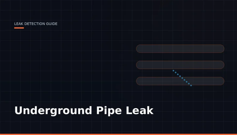 Underground Pipe Leak — Leak Finder Dubai