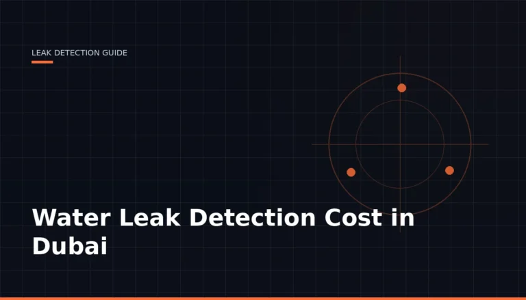 Water Leak Detection Cost Dubai — Leak Finder Dubai