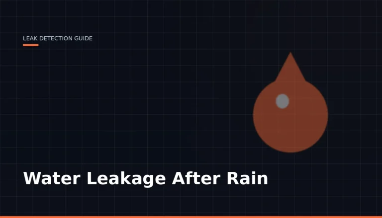 Water Leakage After Rain — Leak Finder Dubai
