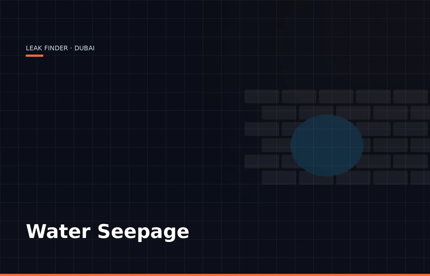 Water Seepage — Leak Finder Dubai